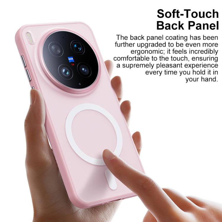 For vivo X300 Ultra Boundless Transparent Series Skin Feel Frosted Clear Magnetic Phone Case