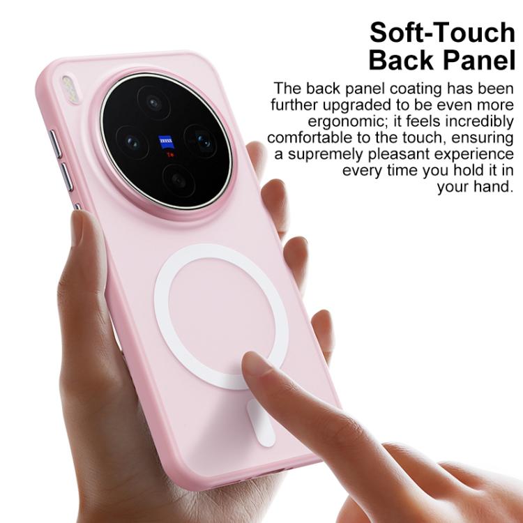 For vivo X300s Boundless Transparent Series Skin Feel Frosted Clear Magnetic Phone Case