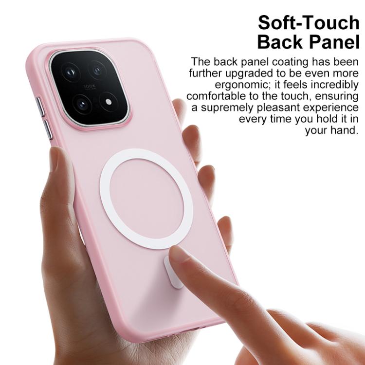 For vivo iQOO 15 Boundless Transparent Series Skin Feel Frosted Clear Magnetic Phone Case