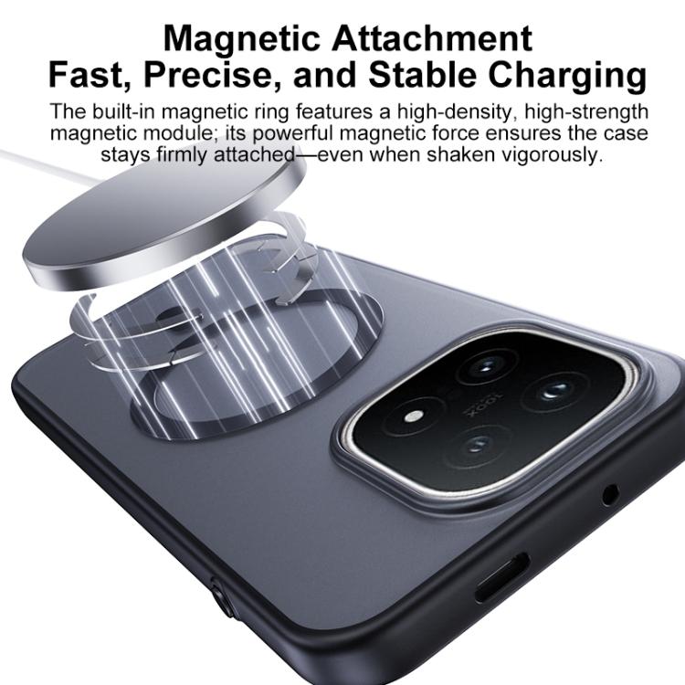 For vivo iQOO 15 Boundless Transparent Series Skin Feel Frosted Clear Magnetic Phone Case