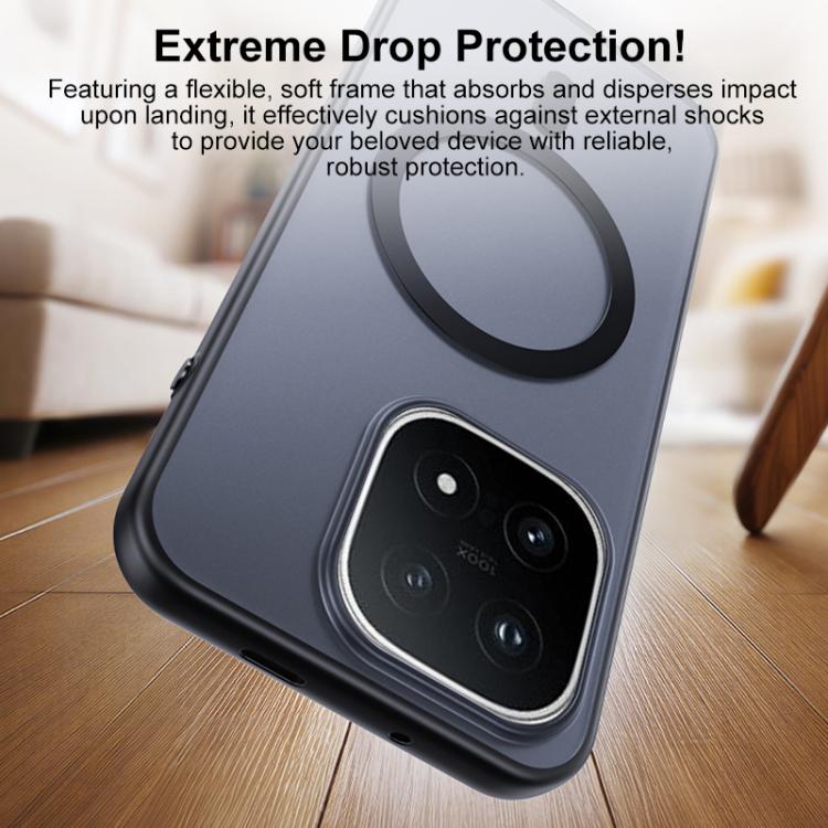 For vivo iQOO 15 Boundless Transparent Series Skin Feel Frosted Clear Magnetic Phone Case