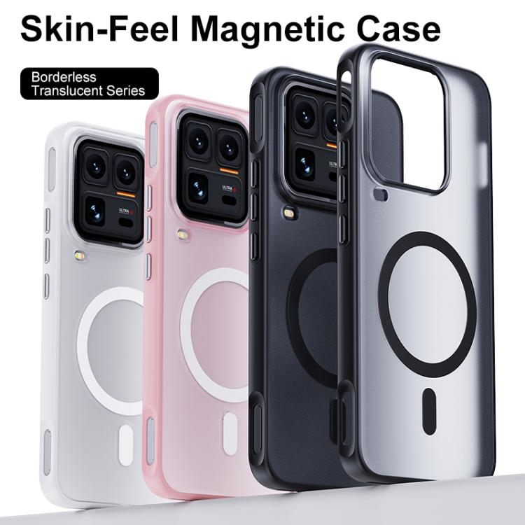 For vivo iQOO 15 Ultra 5G Boundless Transparent Series Skin Feel Frosted Clear Magnetic Phone Case
