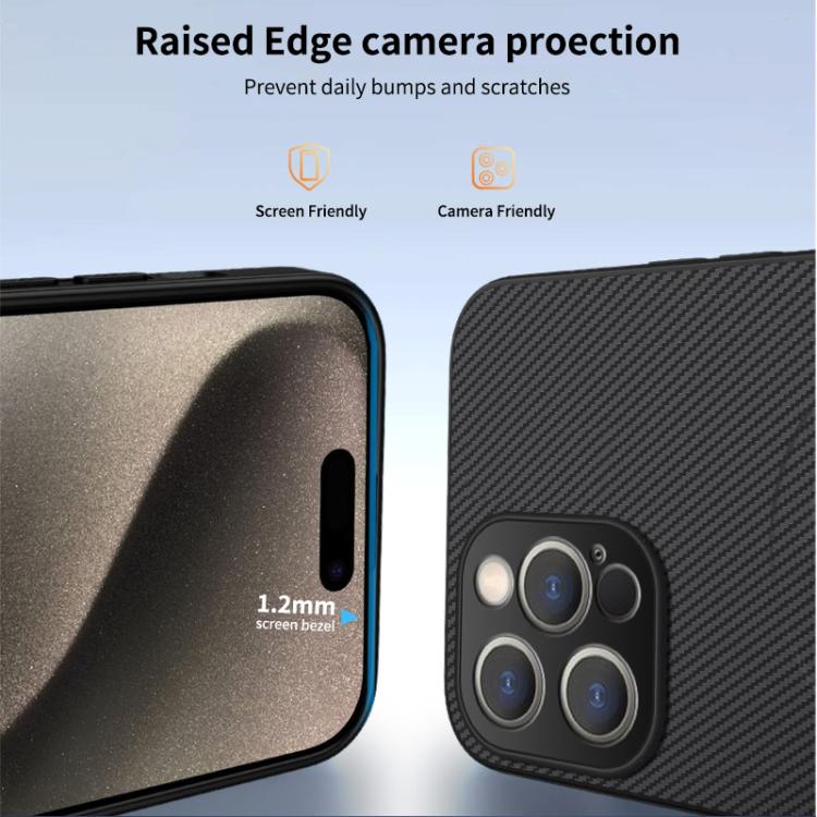 For iPhone 11 Pro Max WANLONFENG TQ Series Magnetic Carbon Fiber Texture PC Hybrid TPU Phone Case