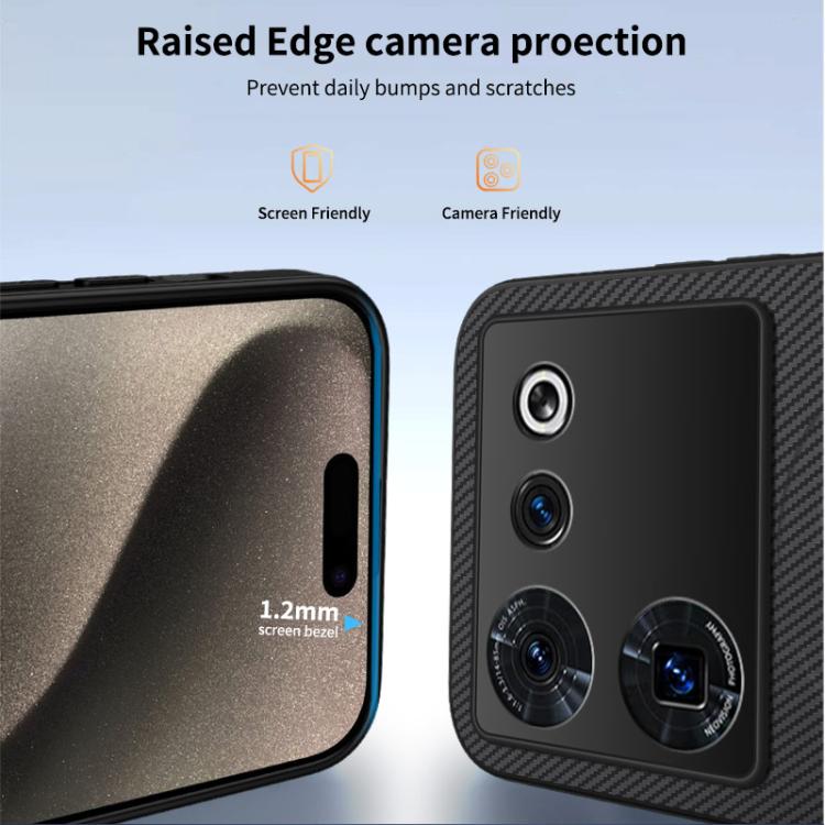 For ZTE nubia Z50 Ultra WANLONFENG TQ Series Magnetic Carbon Fiber Texture PC Hybrid TPU Phone Case