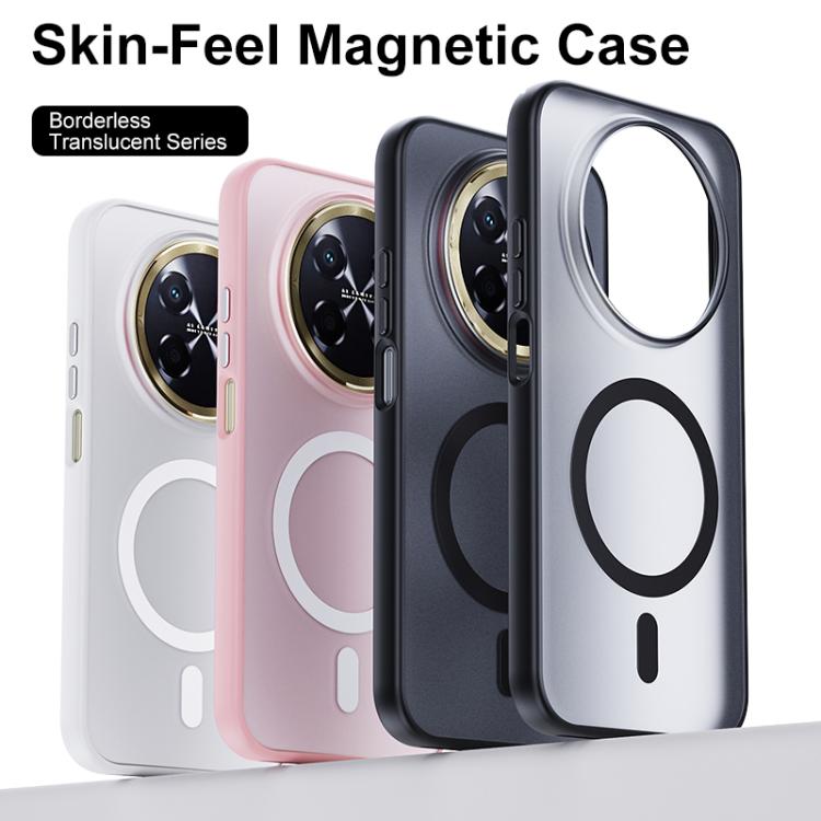 For Huawei Enjoy 90 Pro Max 5G Boundless Transparent Series Skin Feel Frosted Clear Magnetic Phone Case