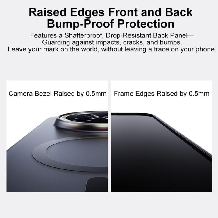 For Huawei Enjoy 90 Pro Max 5G Boundless Transparent Series Skin Feel Frosted Clear Magnetic Phone Case
