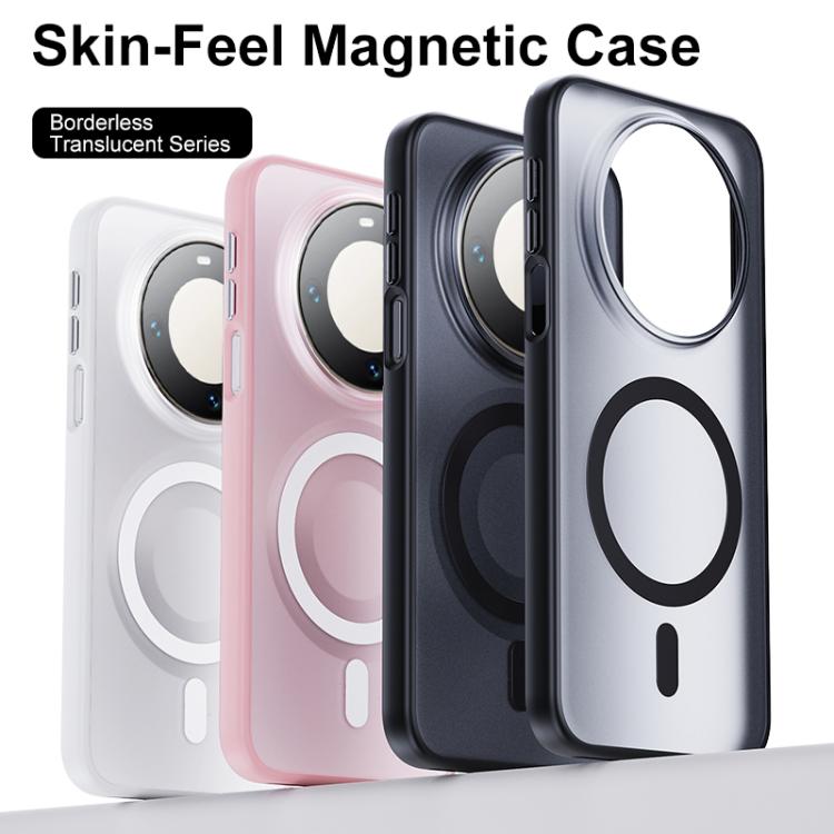 For Huawei Mate 60 Pro / 60 Pro+ Boundless Transparent Series Skin Feel Frosted Clear Magnetic Phone Case