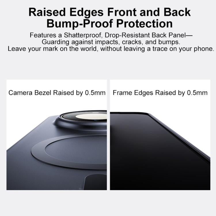 For Huawei Mate 60 Pro / 60 Pro+ Boundless Transparent Series Skin Feel Frosted Clear Magnetic Phone Case
