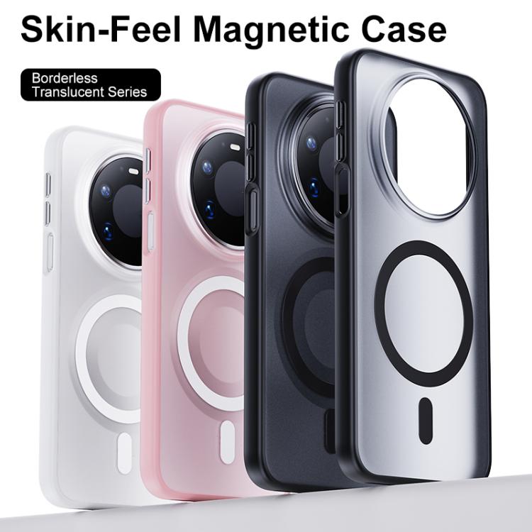 For Huawei Mate 80 Pro Max Boundless Transparent Series Skin Feel Frosted Clear Magnetic Phone Case
