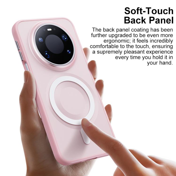 For Huawei Mate 80 Pro Max Boundless Transparent Series Skin Feel Frosted Clear Magnetic Phone Case
