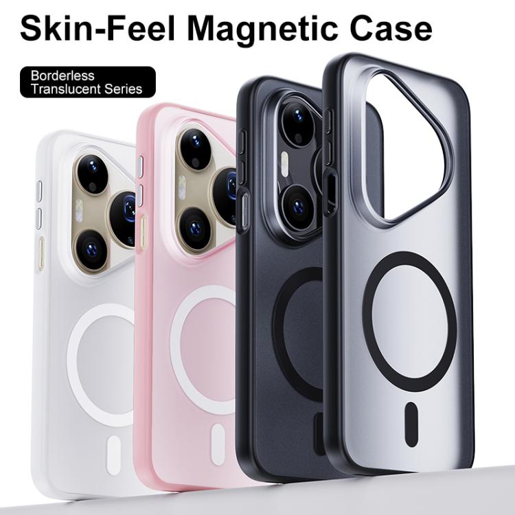 For Huawei Pura 90 Pro 5G Boundless Transparent Series Skin Feel Frosted Clear Magnetic Phone Case