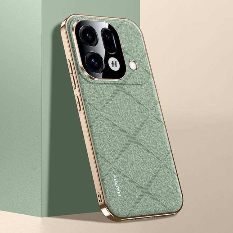 For OPPO Find X9s Pro 5G Plain Leather PC Phone Case