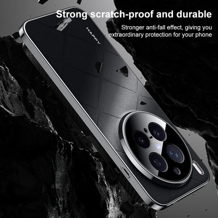 For vivo X300 Ultra Plain Leather PC Phone Case