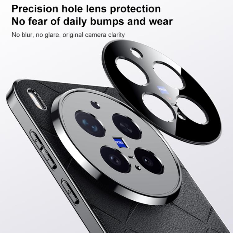 For vivo X300 Ultra Plain Leather PC Phone Case
