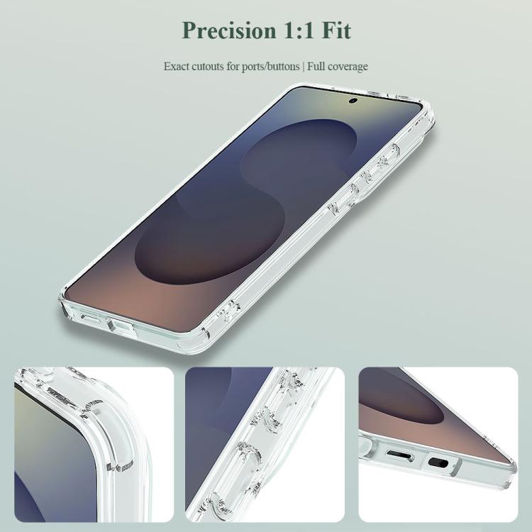 For Galaxy S26 Ultra 5G LeReach TOC Clear Series Dual-Composite Armor TPU + Acrylic Shockproof Magnetic Phone Case - Transparent