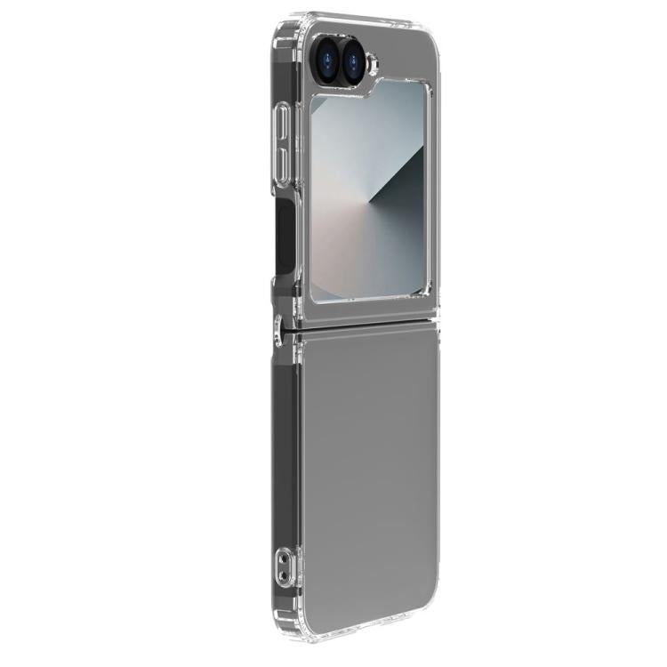 For Galaxy Z Flip6 / Flip7 FE LeReach TOC Clear Series Dual-Composite Armor TPU + Acrylic Shockproof Phone Case