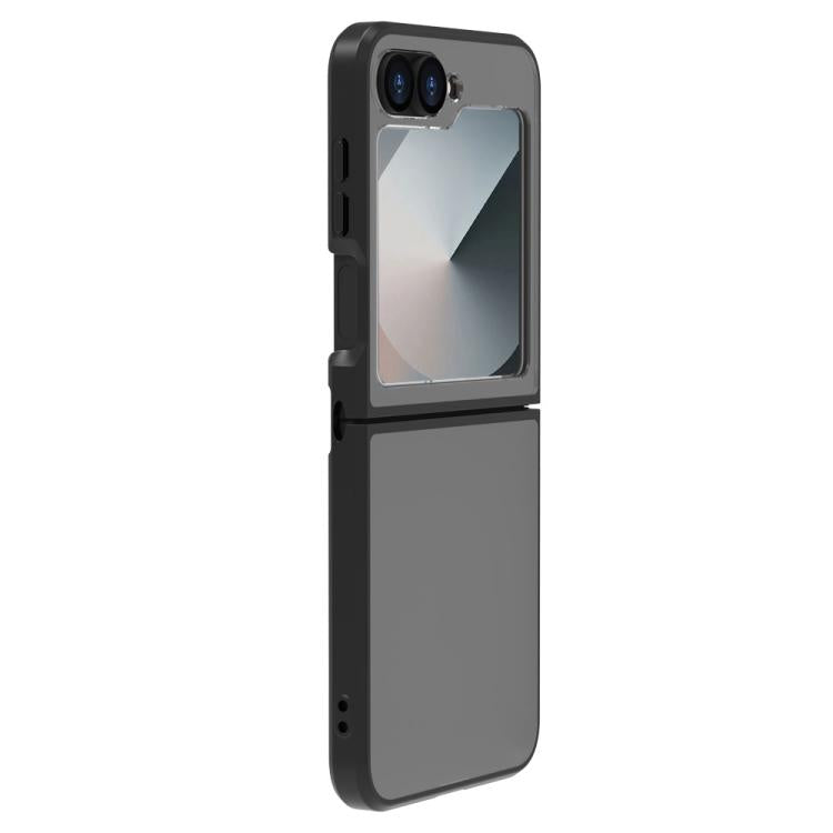 For Galaxy Z Flip6 / Flip7 FE LeReach TOC Clear Series Dual-Composite Armor TPU + Acrylic Shockproof Phone Case
