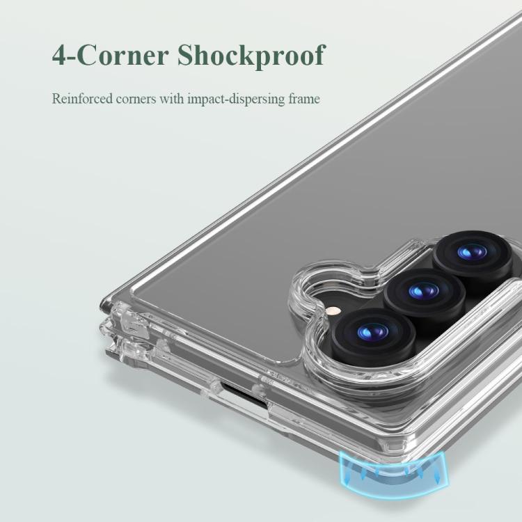 For Galaxy Z Fold7 5G LeReach TOC Clear Series Dual-Composite Armor TPU + Acrylic Shockproof Phone Case