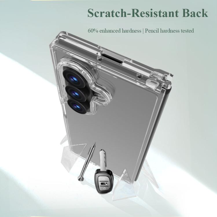 For Galaxy Z Fold7 5G LeReach TOC Clear Series Dual-Composite Armor TPU + Acrylic Shockproof Phone Case