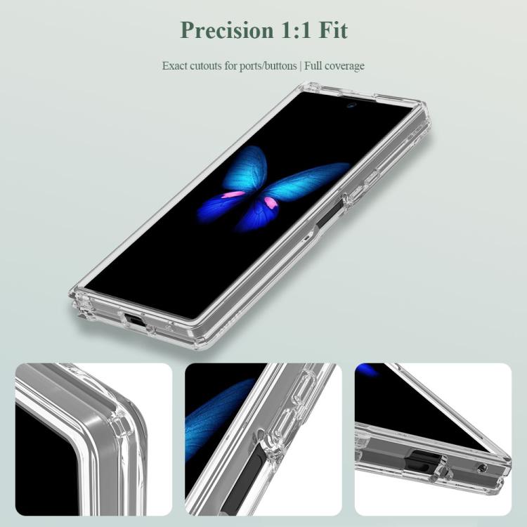 For Galaxy Z Fold7 5G LeReach TOC Clear Series Dual-Composite Armor TPU + Acrylic Shockproof Phone Case