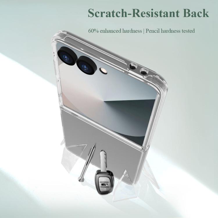 For Galaxy Z Flip7 5G LeReach TOC Clear Series Dual-Composite Armor TPU + Acrylic Shockproof Phone Case