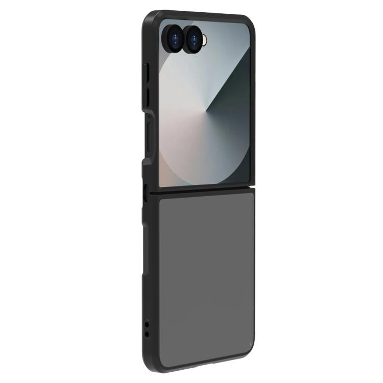 For Galaxy Z Flip7 5G LeReach TOC Clear Series Dual-Composite Armor TPU + Acrylic Shockproof Phone Case