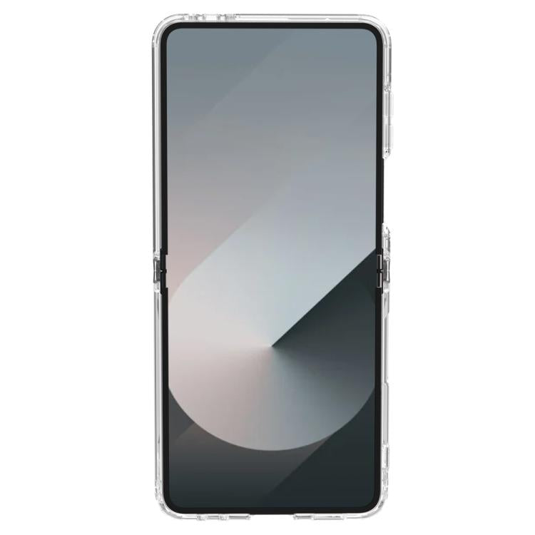 For Galaxy Z Flip7 5G LeReach TOC Clear Series Dual-Composite Armor TPU + Acrylic Shockproof Magnetic Phone Case - Transparent