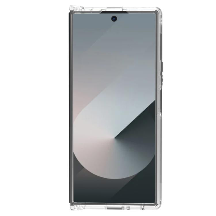 For Galaxy Z Fold7 5G LeReach TOC Clear Series Dual-Composite Armor TPU + Acrylic Shockproof Magnetic Phone Case - Transparent