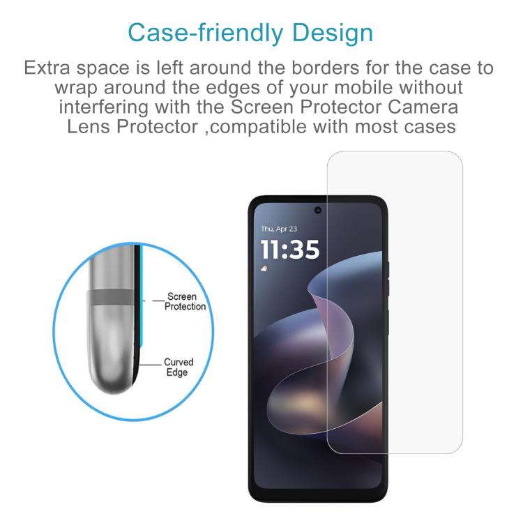 For Motorola Edge 5G 2026 50pcs 0.18mm High Aluminum Tempered Glass Film, Support Fingerprint Unlocking