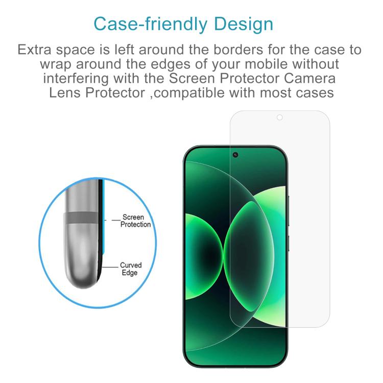 For Xiaomi 17 Max 5G 10pcs 0.18mm High Aluminum Tempered Glass Film, Support Fingerprint Unlocking