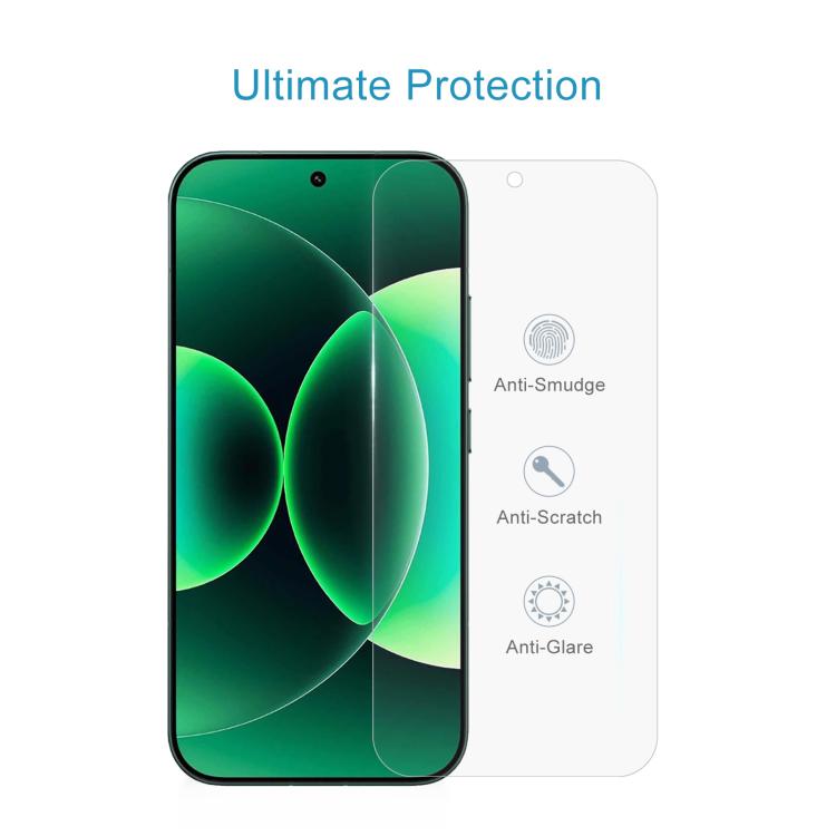 For Xiaomi 17 Max 5G 10pcs 0.18mm High Aluminum Tempered Glass Film, Support Fingerprint Unlocking