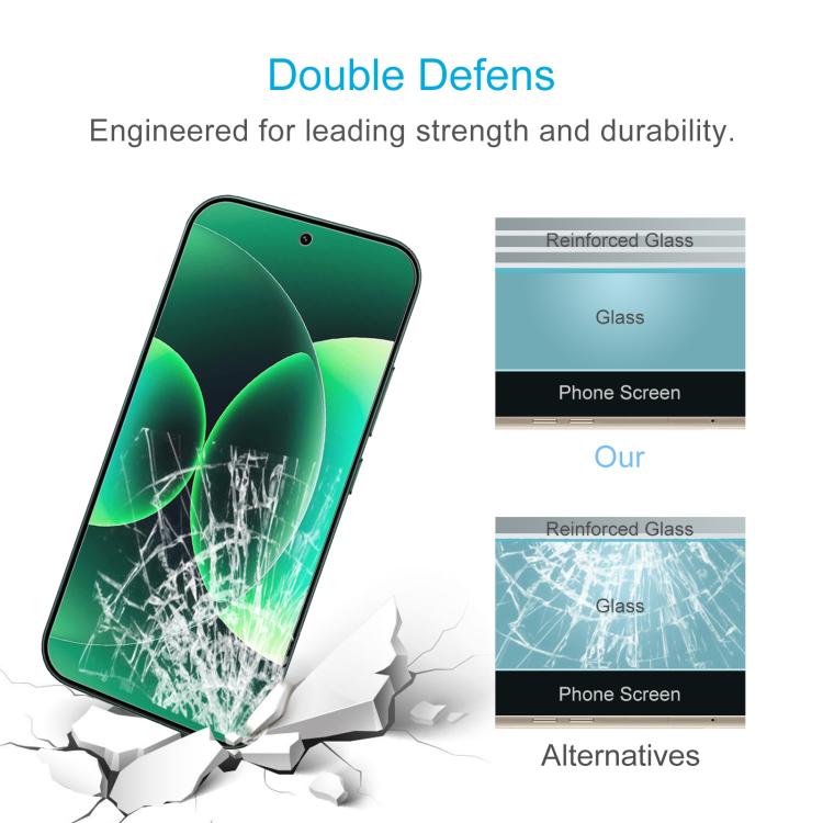 For Xiaomi 17 Max 5G 10pcs 0.18mm High Aluminum Tempered Glass Film, Support Fingerprint Unlocking