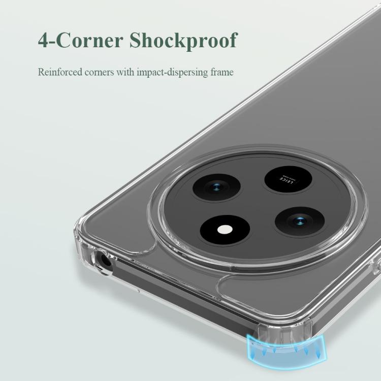 For Redmi 14C 4G LeReach TOC Clear Series Dual-Composite Armor TPU + Acrylic Shockproof Phone Case