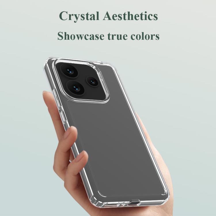 For Redmi Note 14 5G LeReach TOC Clear Series Dual-Composite Armor TPU + Acrylic Shockproof Phone Case