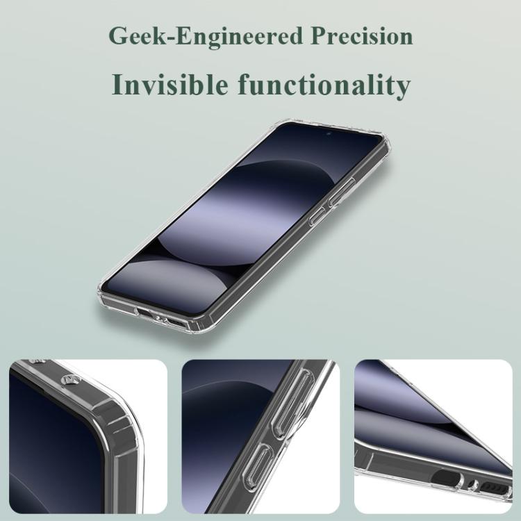 For Redmi Note 14 5G LeReach TOC Clear Series Dual-Composite Armor TPU + Acrylic Shockproof Phone Case