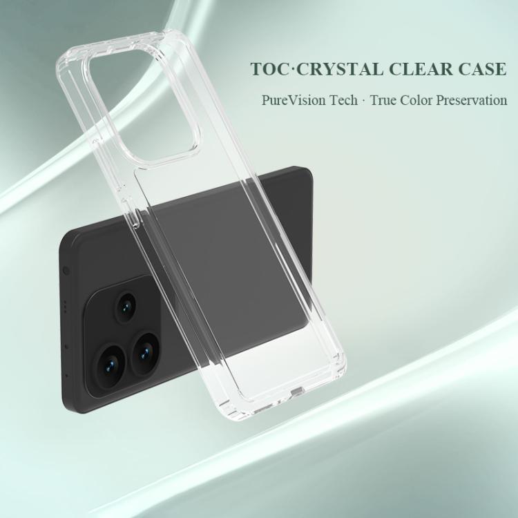 For Redmi Note 14 5G LeReach TOC Clear Series Dual-Composite Armor TPU + Acrylic Shockproof Phone Case