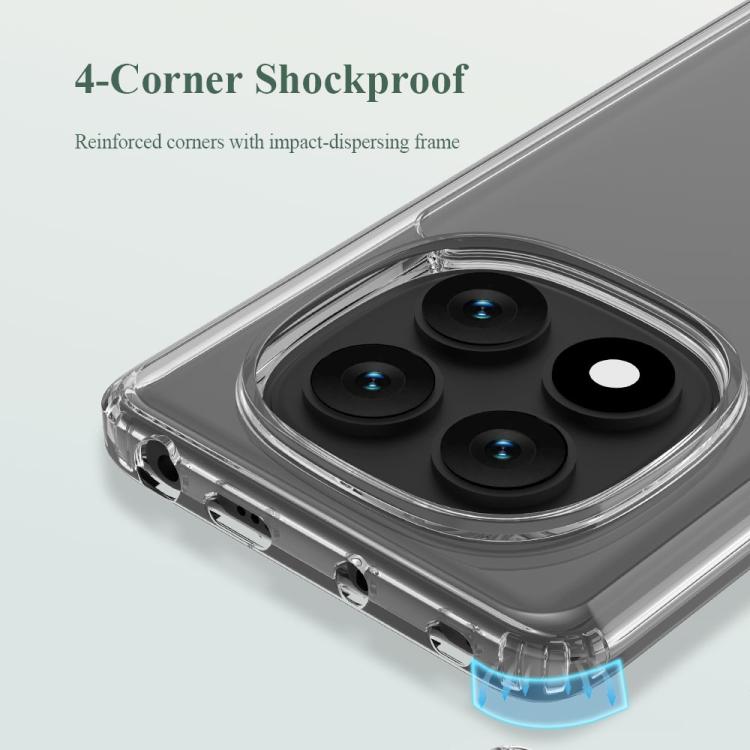 For Redmi Note 14 Pro+ 5G LeReach TOC Clear Series Dual-Composite Armor TPU + Acrylic Shockproof Phone Case