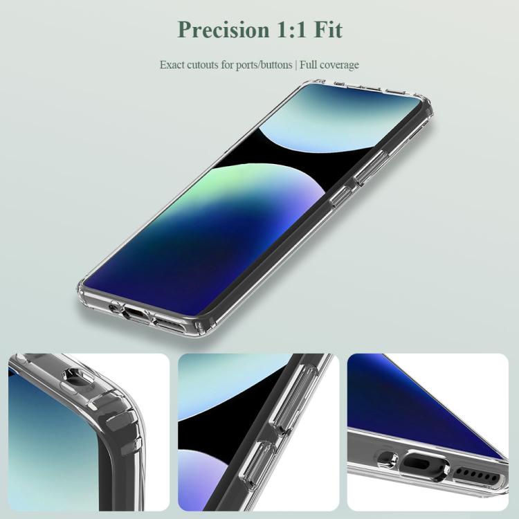 For Redmi Note 14 Pro+ 5G LeReach TOC Clear Series Dual-Composite Armor TPU + Acrylic Shockproof Phone Case