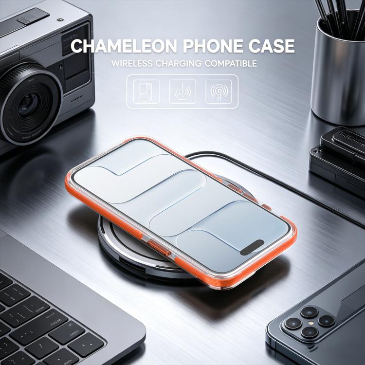 For iPhone 17e / 16e Dual Color Gradient Discolor 360 Degree Rotation Holder Magnetic Phone Case