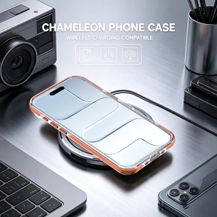 For iPhone Air Dual Color Gradient Discolor 360 Degree Rotation Holder Magnetic Phone Case