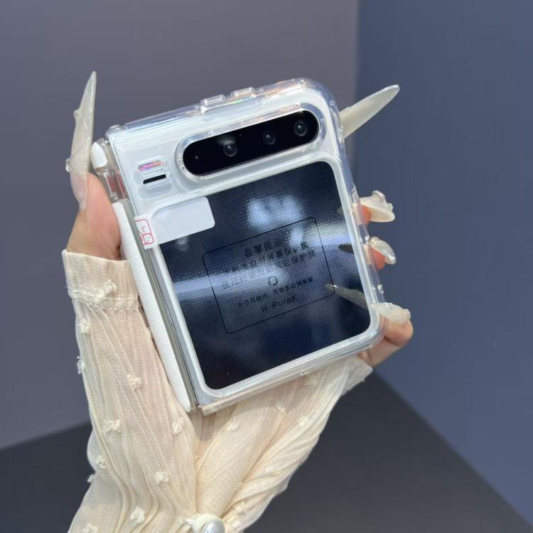 For Huawei Pura X Integrated Soft Frame Transparent Shockproof Phone Case