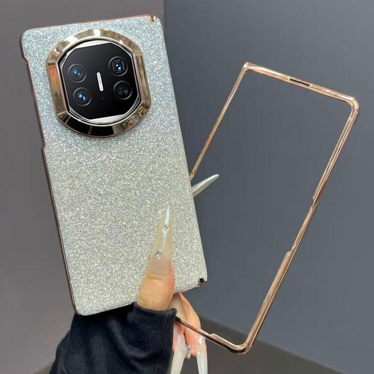 For Huawei Mate X5 Single Axis Gradient Glitter Shockproof Phone Case with Frame