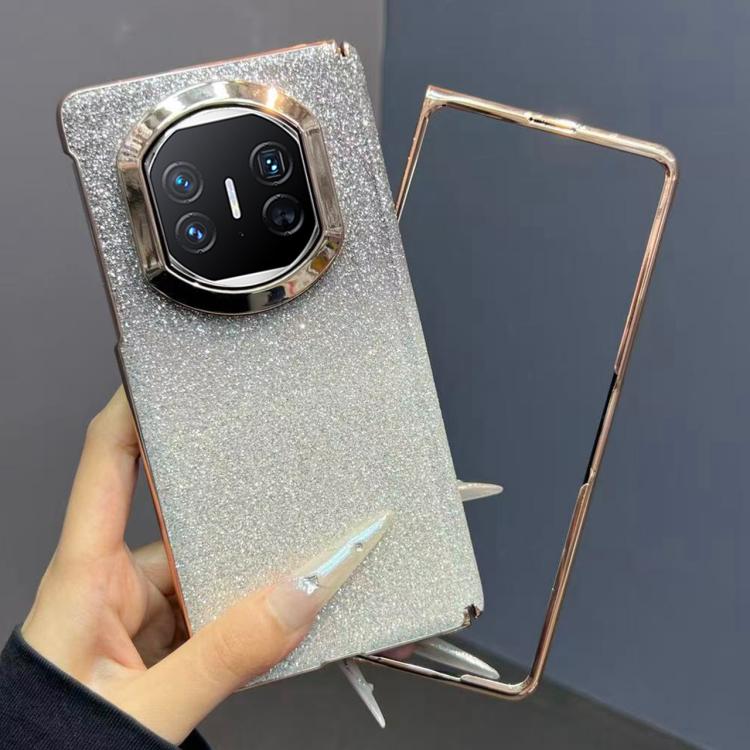 For Huawei Mate X5 Single Axis Gradient Glitter Shockproof Phone Case with Frame