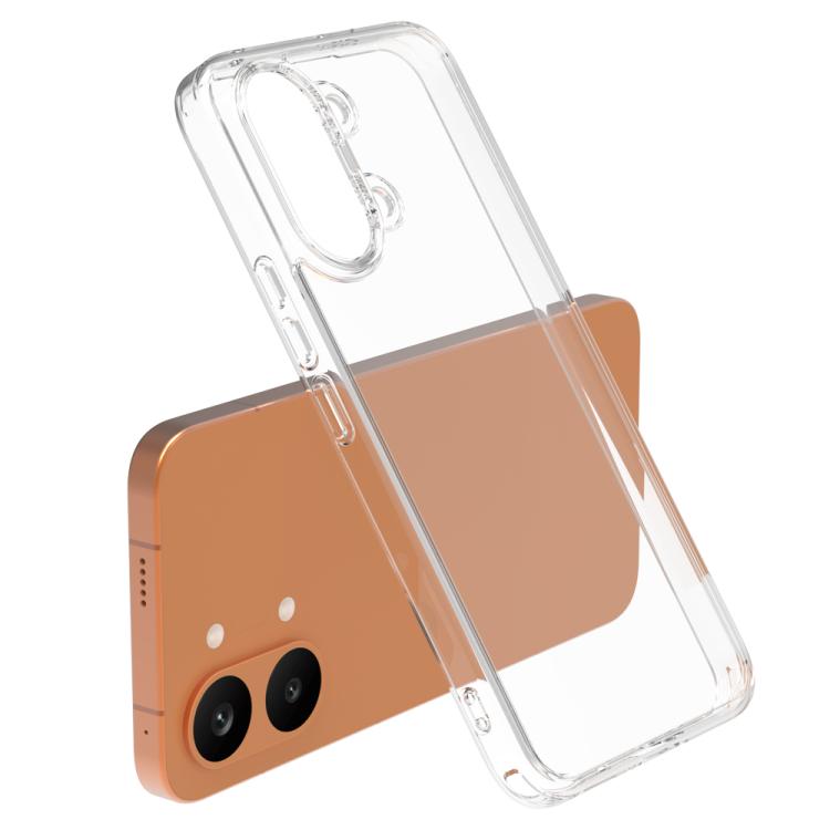 For Redmi Turbo 5 Max 5G LeReach TOC Clear Series Dual-Composite Armor TPU + Acrylic Shockproof Phone Case - Transparent