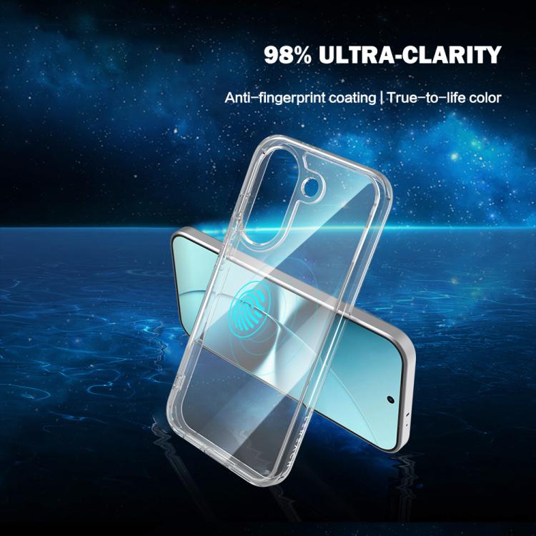 For Redmi Turbo 5 5G LeReach TOC Clear Series Dual-Composite Armor TPU + Acrylic Shockproof Phone Case - Transparent