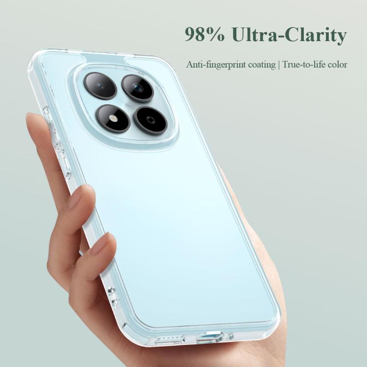 For Redmi Note 15 Pro 4G Global LeReach TOC Clear Series Dual-Composite Armor TPU + Acrylic Shockproof Phone Case - Transparent