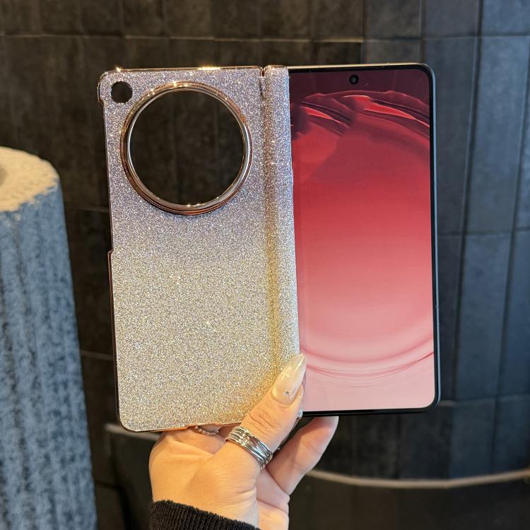 For Honor Magic V5 Gradient Glitter Shockproof Phone Case