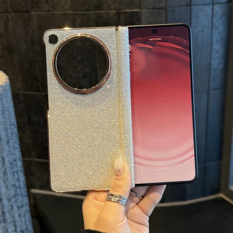 For Honor Magic V5 Gradient Glitter Shockproof Phone Case