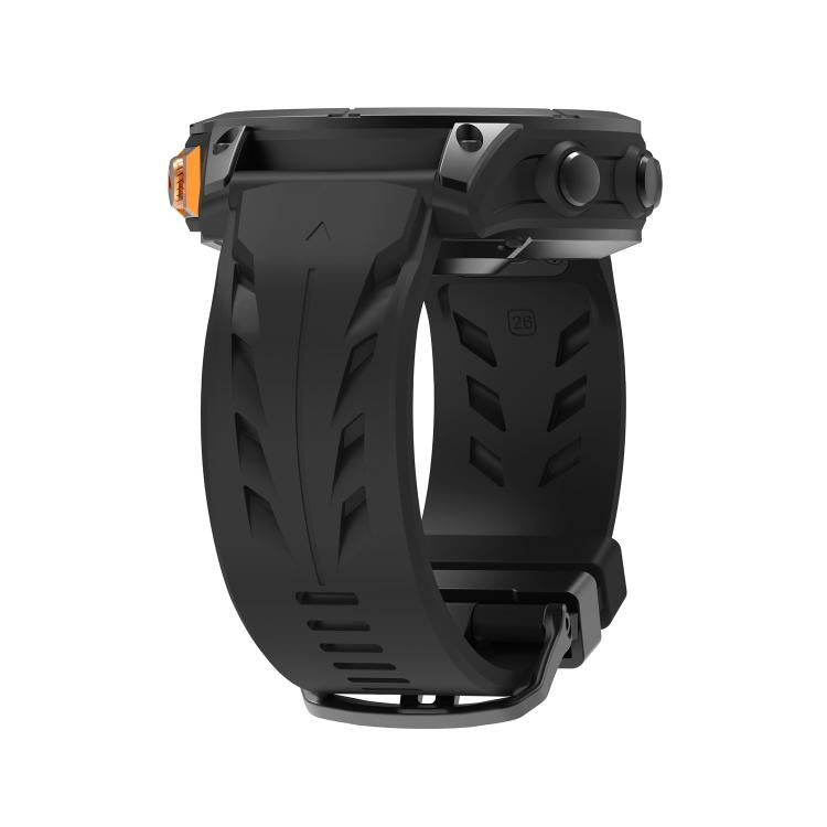 For Garmin 22mm Black Pin Buckle Silicone Watch Band