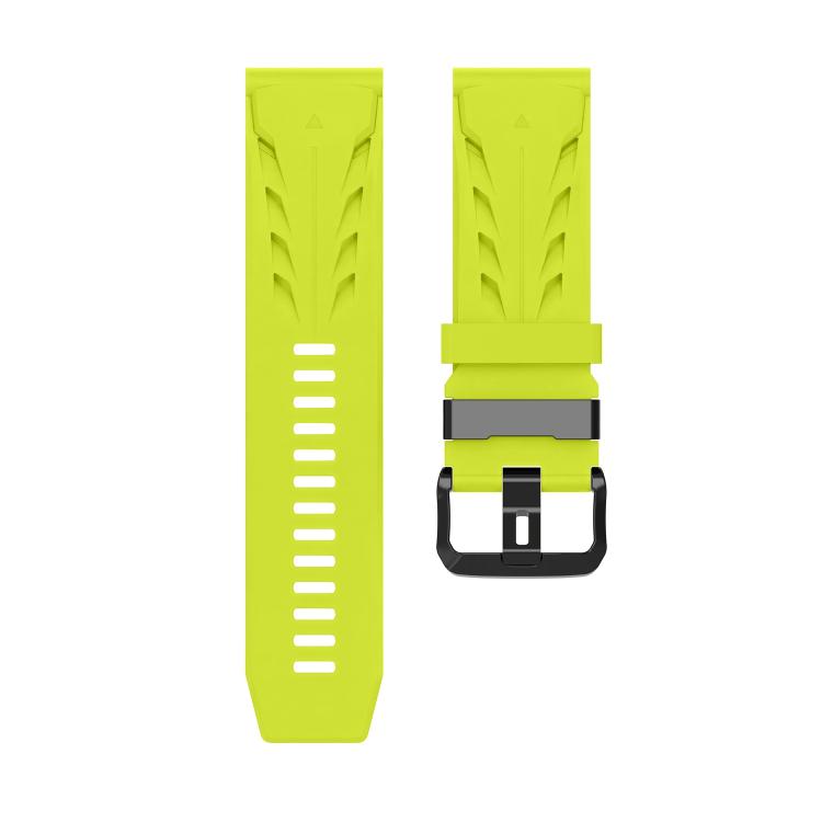 For Garmin 22mm Black Pin Buckle Silicone Watch Band